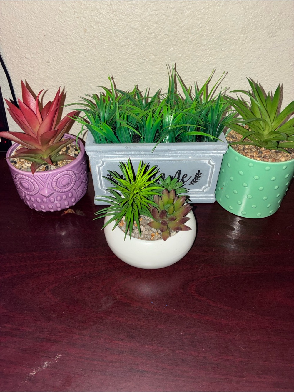 Cute fake plant decorations
